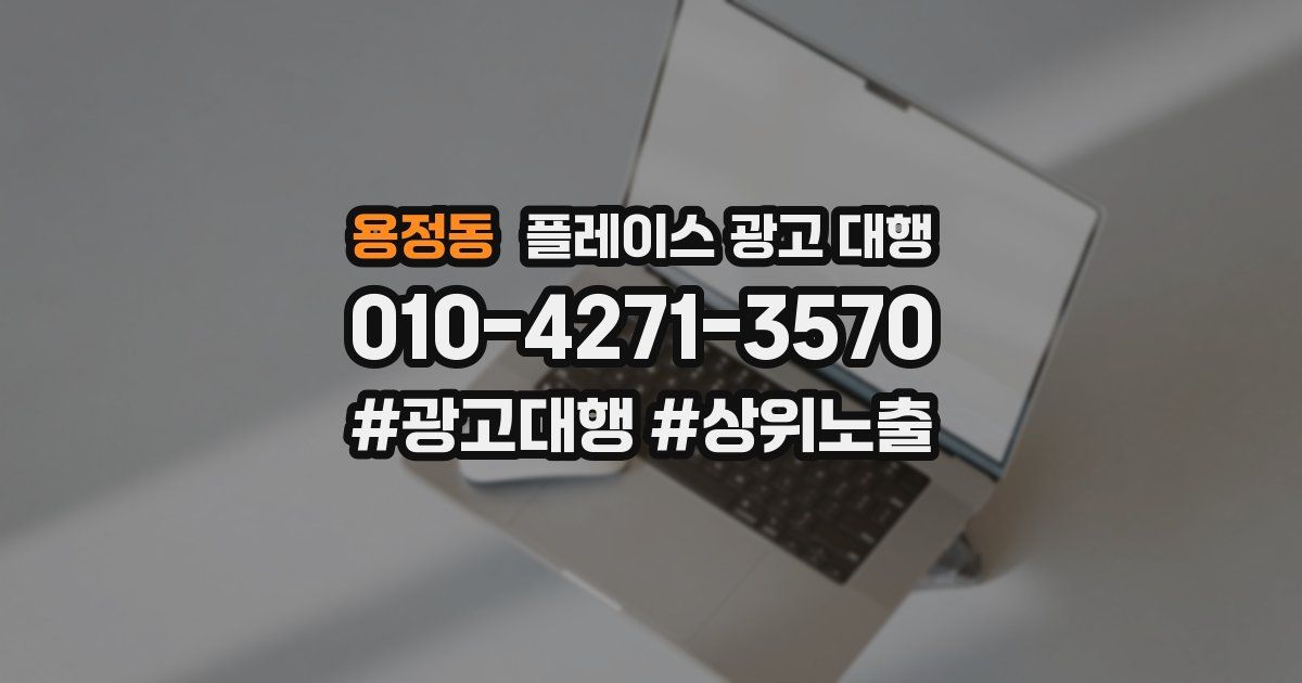 용정동 플레이스 광고 대행