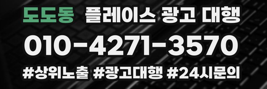 도도동 플레이스 광고 대행