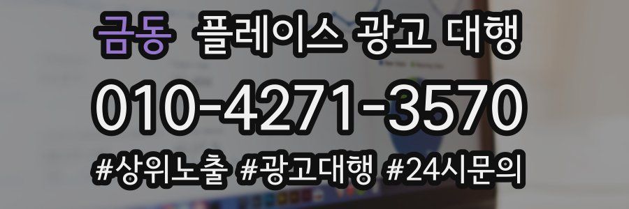 금동 플레이스 광고 대행
