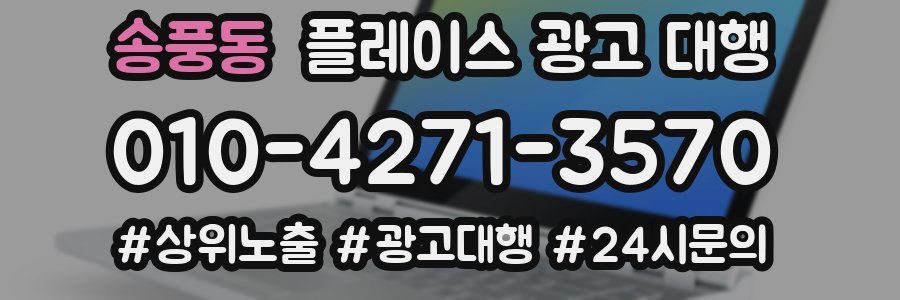 송풍동 플레이스 광고 대행