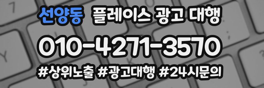 선양동 플레이스 광고 대행
