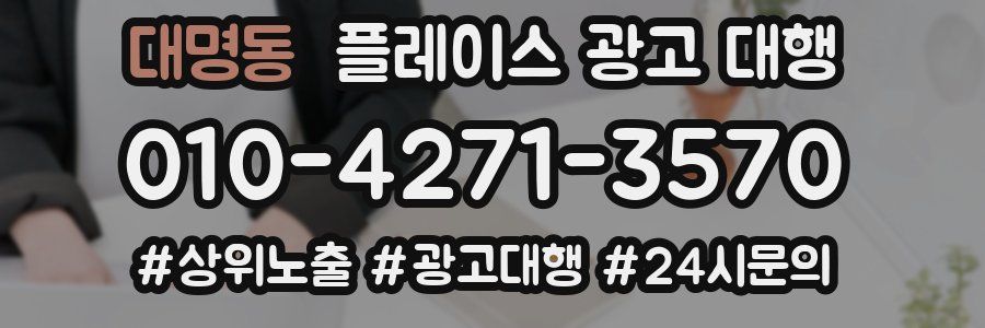 대명동 플레이스 광고 대행