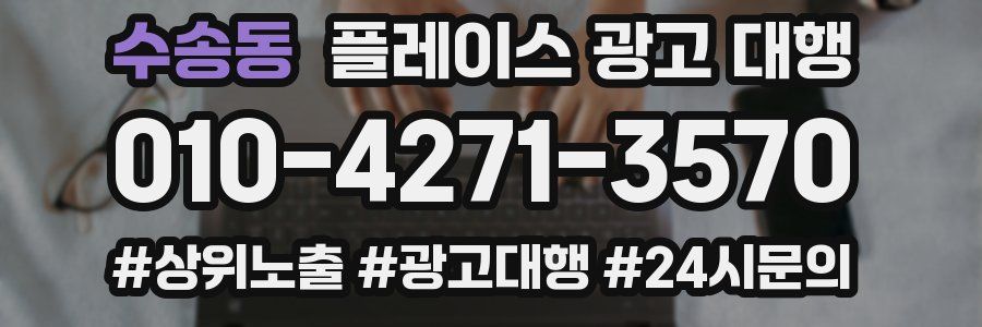 수송동 플레이스 광고 대행