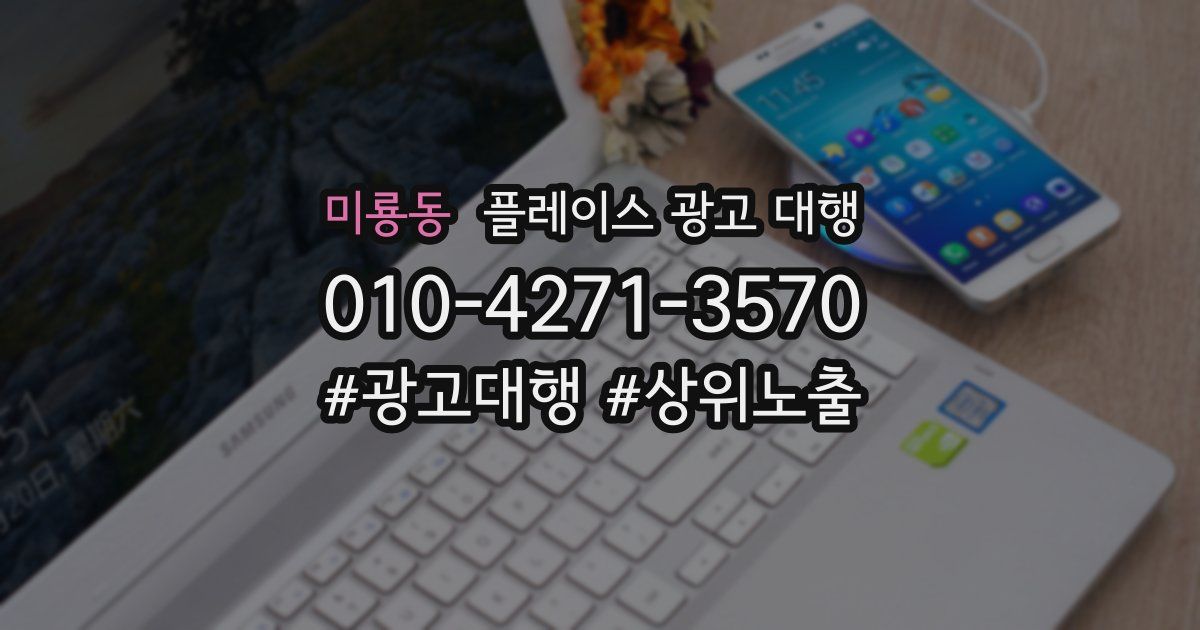 미룡동 플레이스 광고 대행