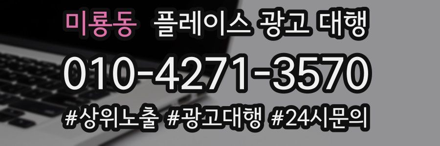 미룡동 플레이스 광고 대행