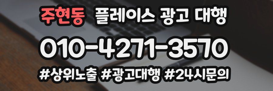 주현동 플레이스 광고 대행