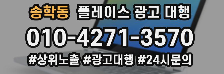 송학동 플레이스 광고 대행