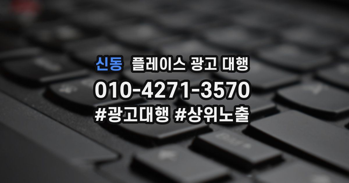 신동 플레이스 광고 대행