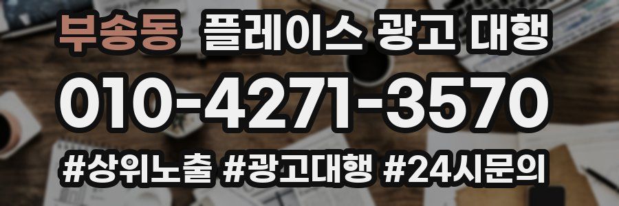 부송동 플레이스 광고 대행
