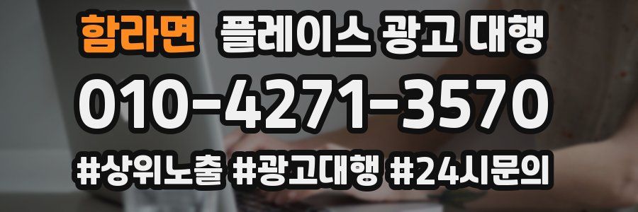 함라면 플레이스 광고 대행
