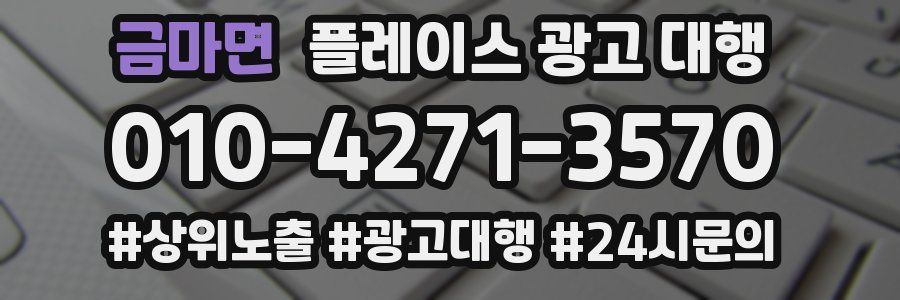 금마면 플레이스 광고 대행