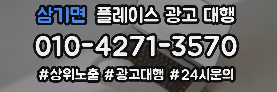 삼기면 플레이스 광고 대행