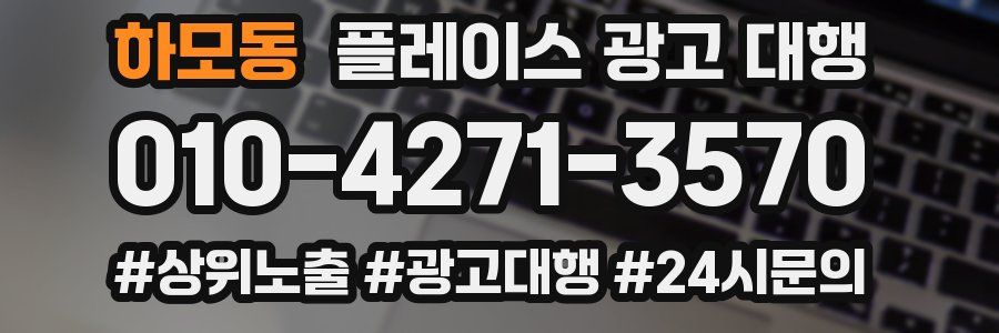 하모동 플레이스 광고 대행