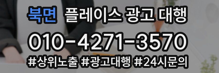 북면 플레이스 광고 대행