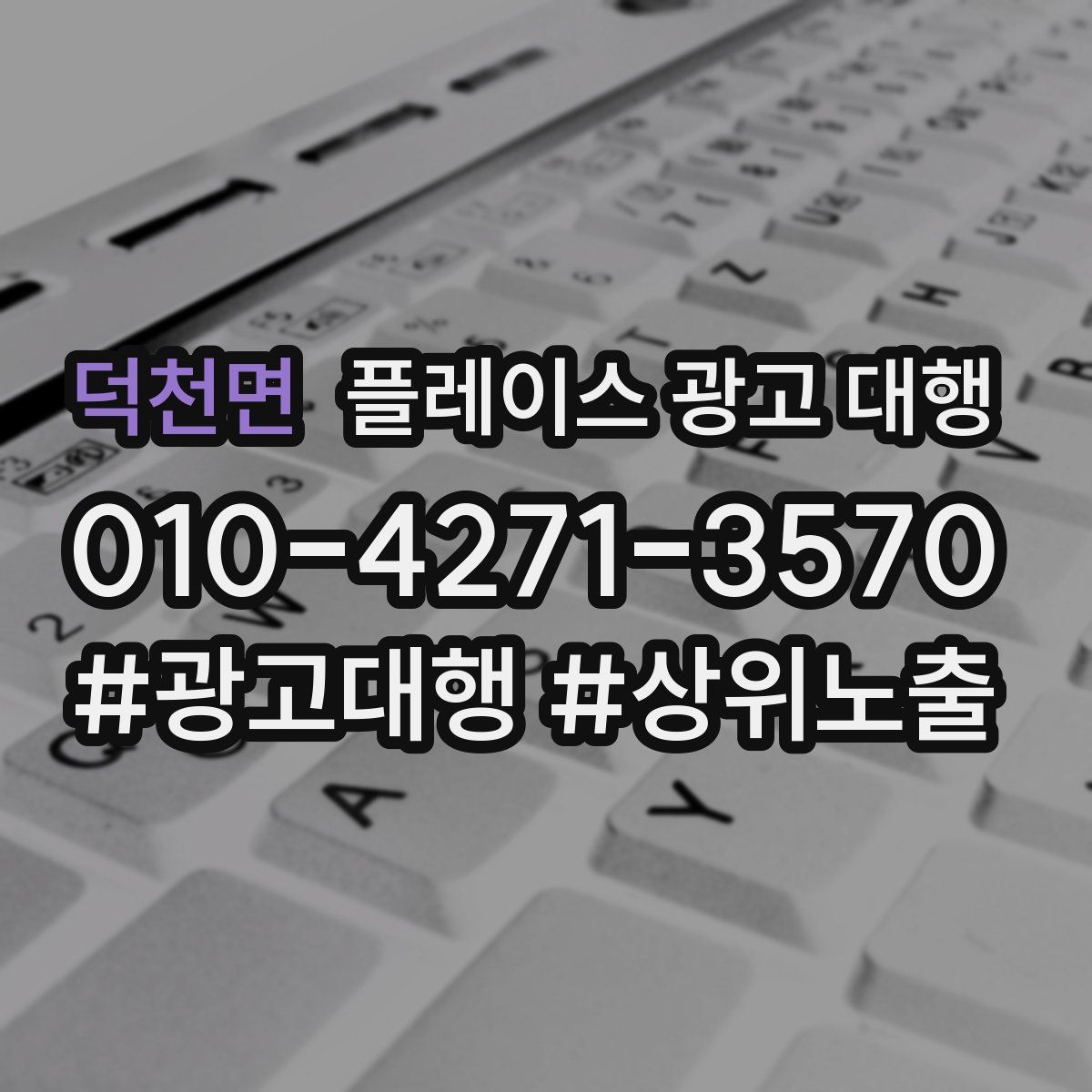 덕천면 플레이스 광고 대행