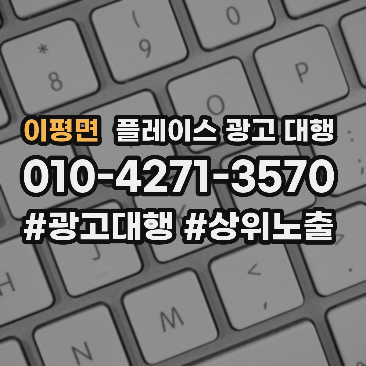 이평면 플레이스 광고 대행