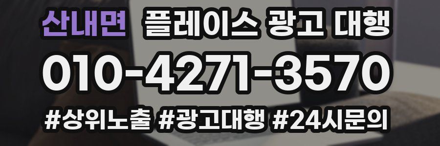 산내면 플레이스 광고 대행