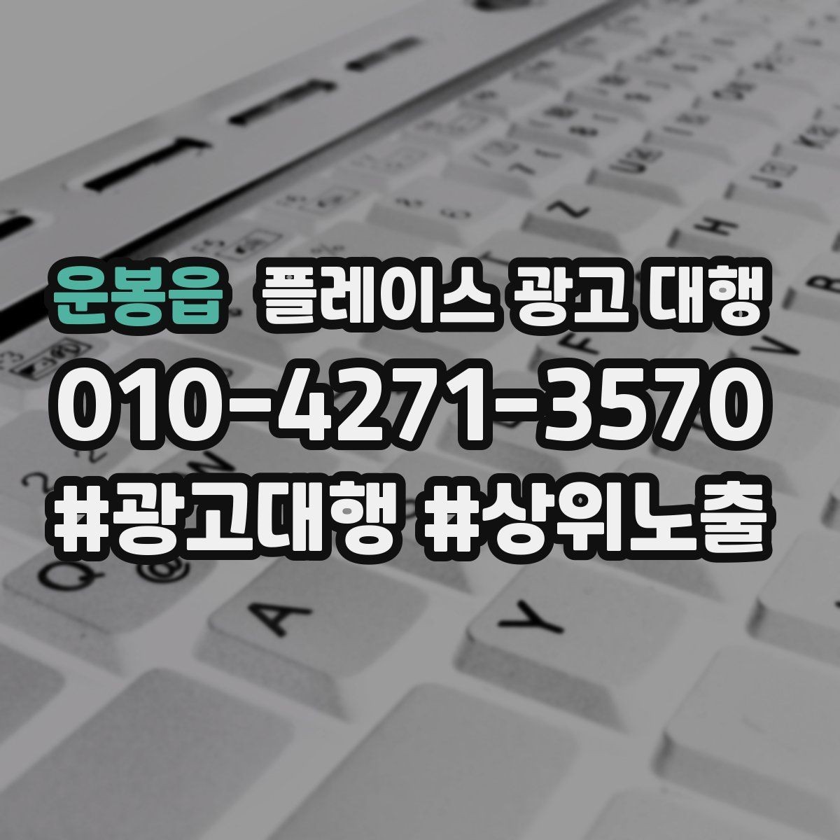 운봉읍 플레이스 광고 대행 업종 특성에 맞춘 운영 예시