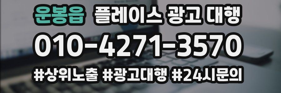 운봉읍 플레이스 광고 대행