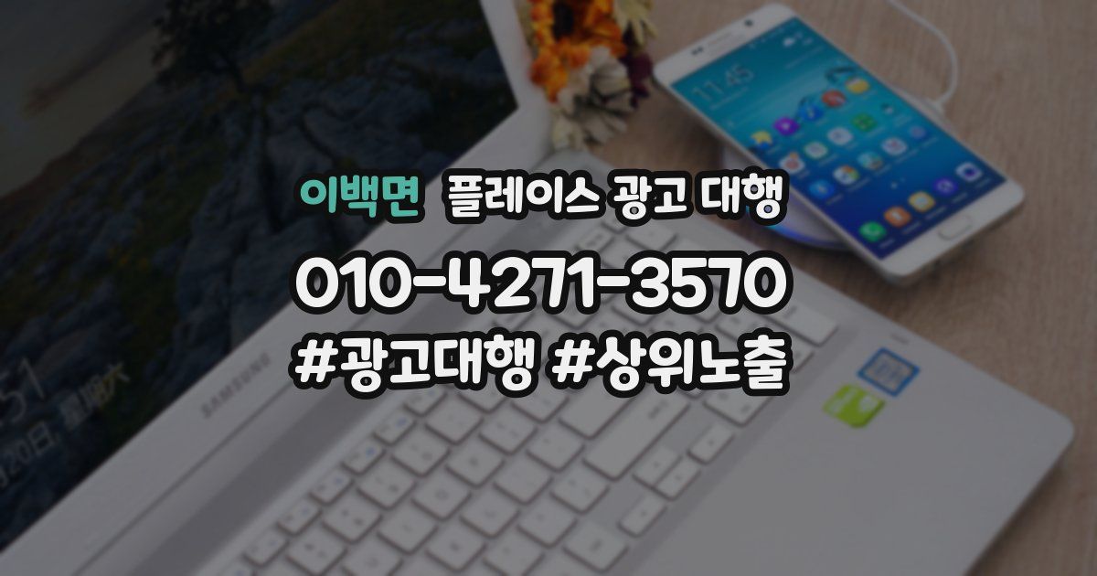 이백면 플레이스 광고 대행