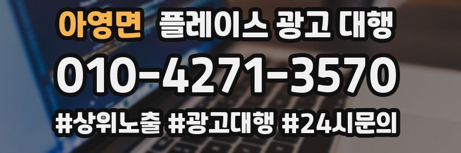 아영면 플레이스 광고 대행