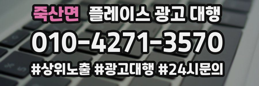 죽산면 플레이스 광고 대행