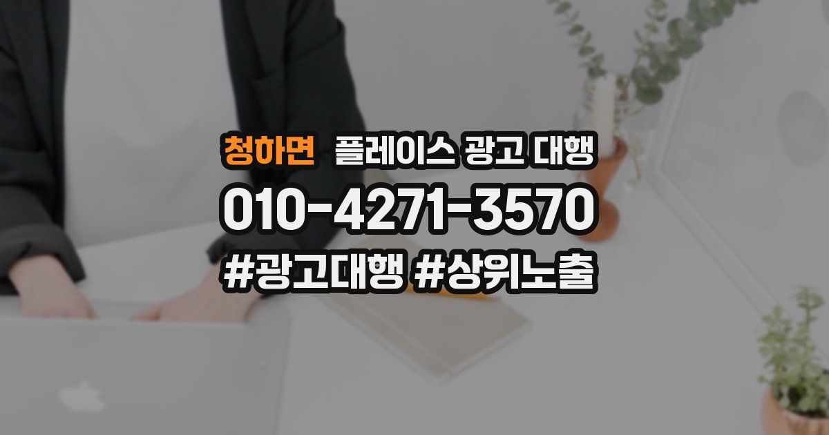 청하면 플레이스 광고 대행