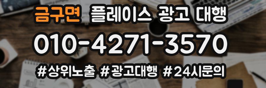금구면 플레이스 광고 대행