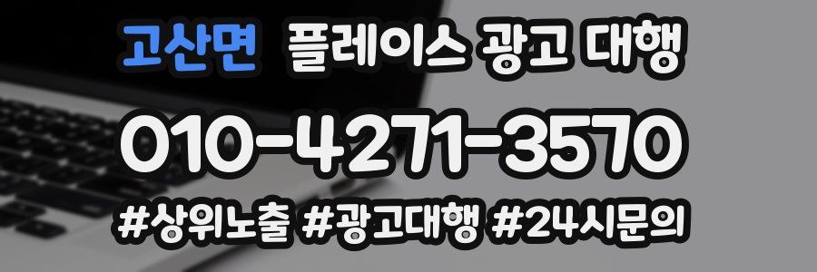 고산면 플레이스 광고 대행