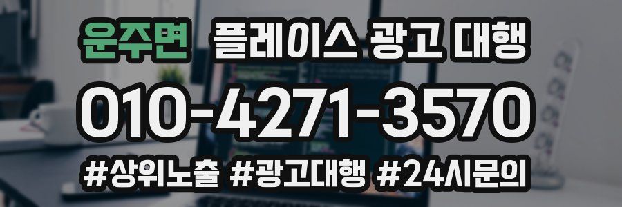 운주면 플레이스 광고 대행