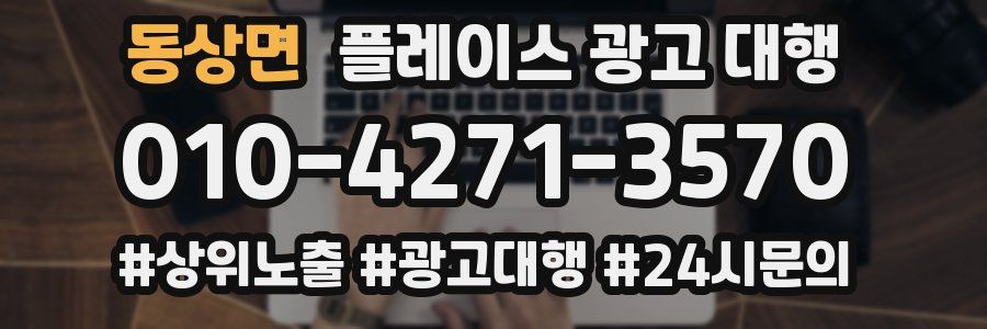 동상면 플레이스 광고 대행