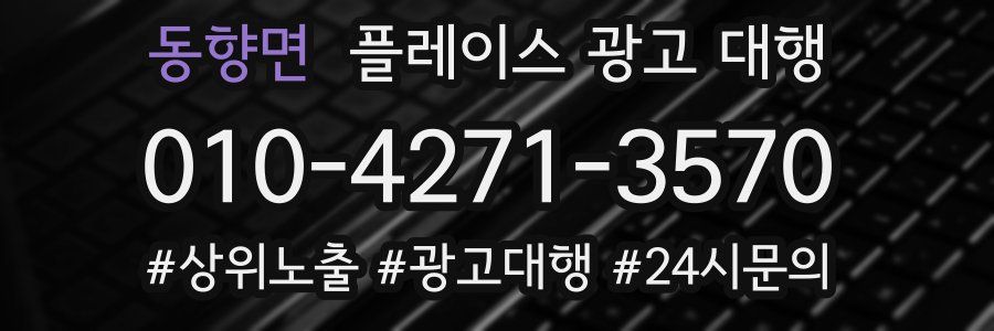 동향면 플레이스 광고 대행
