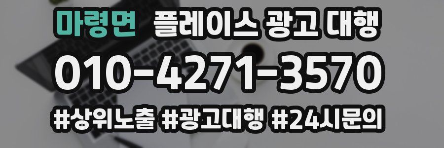 마령면 플레이스 광고 대행