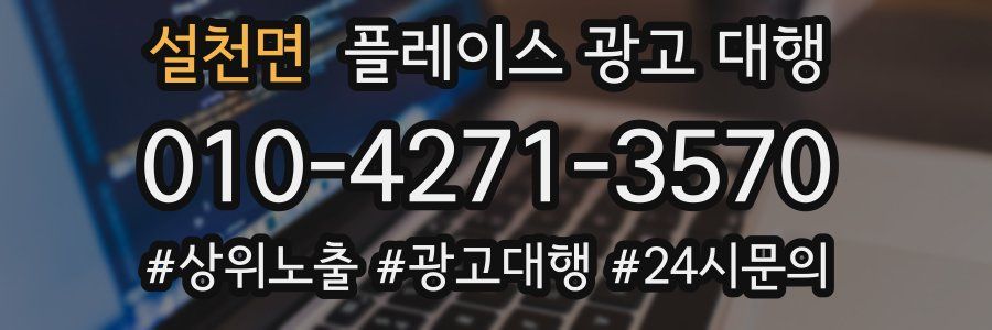 설천면 플레이스 광고 대행