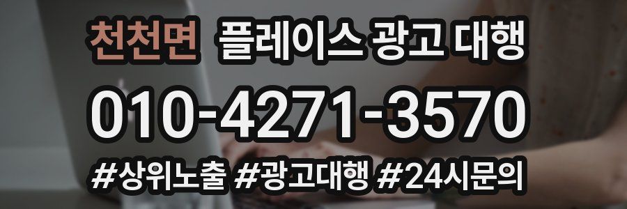 천천면 플레이스 광고 대행