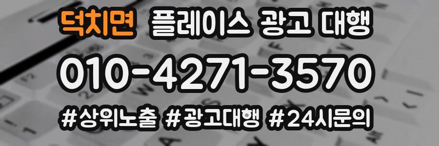 덕치면 플레이스 광고 대행