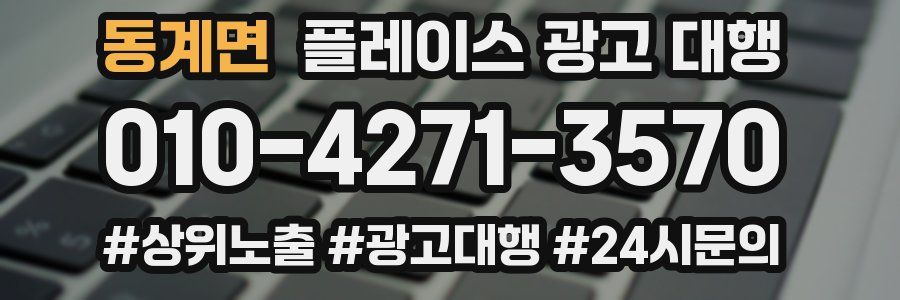 동계면 플레이스 광고 대행
