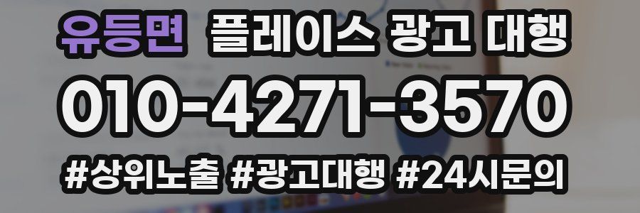 유등면 플레이스 광고 대행