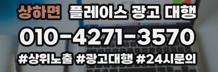 상하면 플레이스 광고 대행