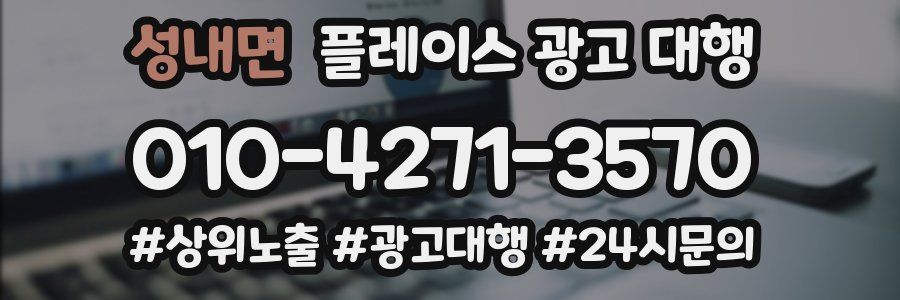 성내면 플레이스 광고 대행