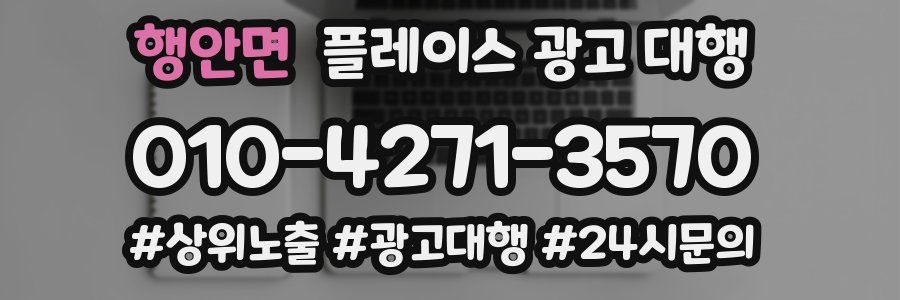 행안면 플레이스 광고 대행