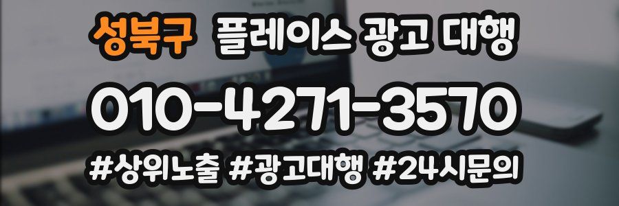 성북구 플레이스 광고 대행