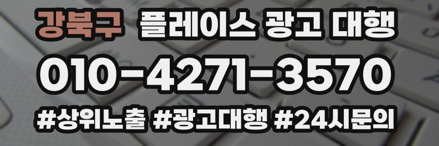 강북구 플레이스 광고 대행