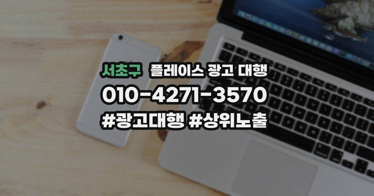 서초구 플레이스 광고 대행