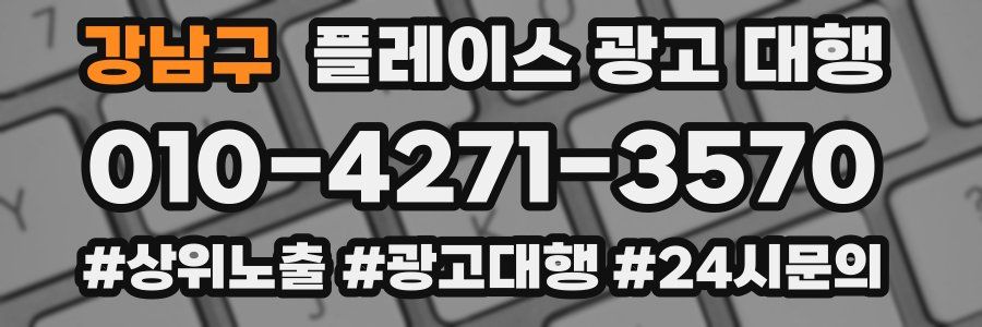 강남구 플레이스 광고 대행