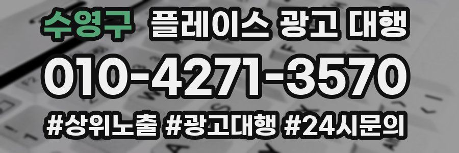 수영구 플레이스 광고 대행