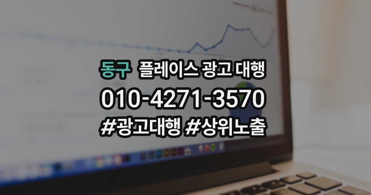 동구 플레이스 광고 대행