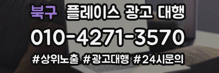 북구 플레이스 광고 대행