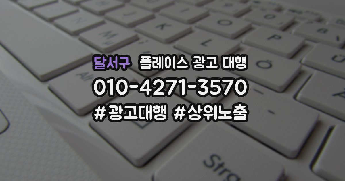달서구 플레이스 광고 대행