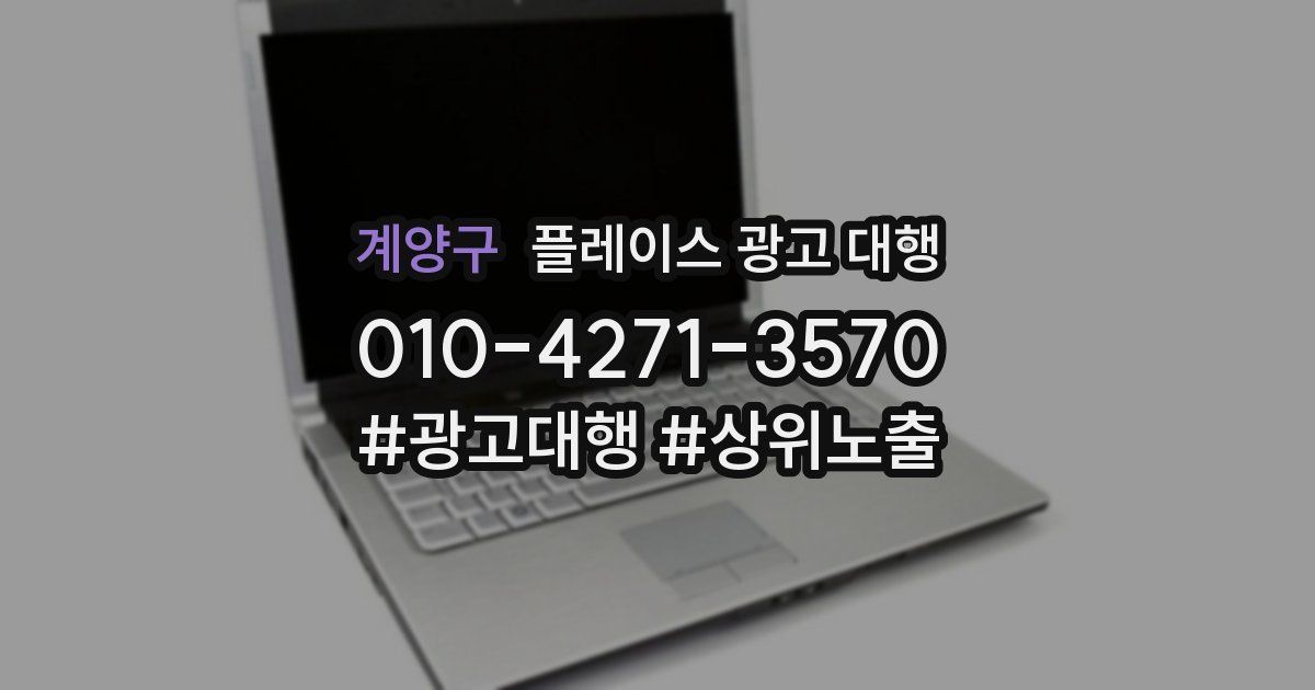 계양구 플레이스 광고 대행